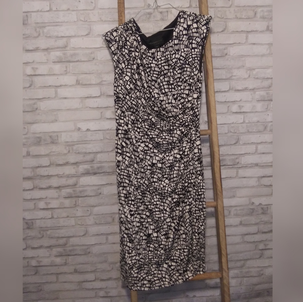 Connected Apparel Black and White Cocktail Dress